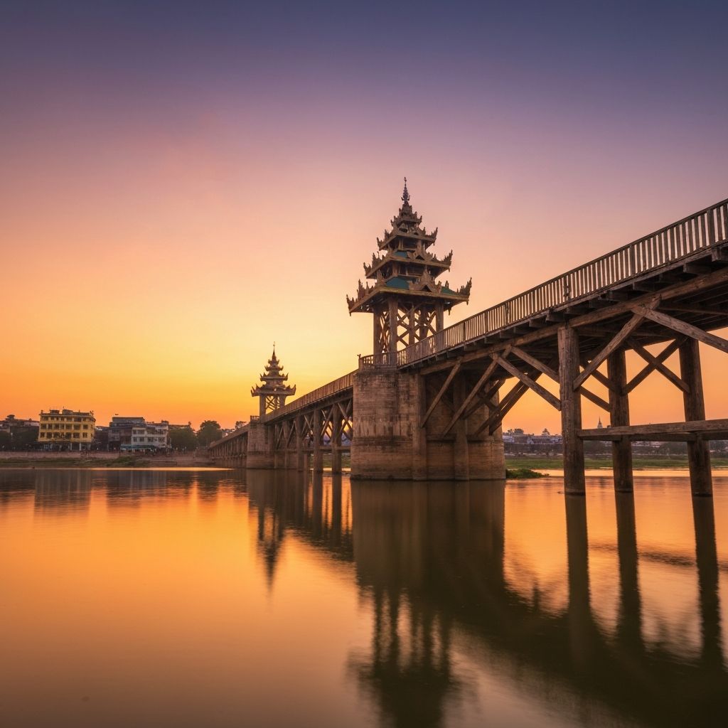 Mandalay U Bein Bridge
